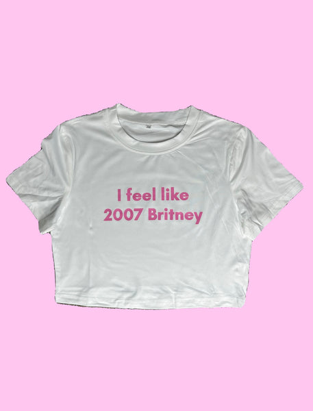 2007 Britney - Crop Tshirt
